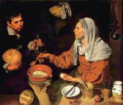 Diego Velasquez - Old Woman Poaching Eggs