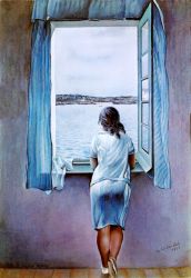 Salvador Dali - Muchacha De Pie A La Ventana