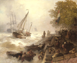 Return To Harbour In Rough Seas