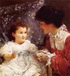 Mrs. George Lewis And Her Daughter Elizabeth