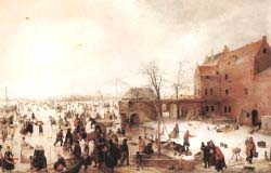 A Scene On The Ice Near A Town 2