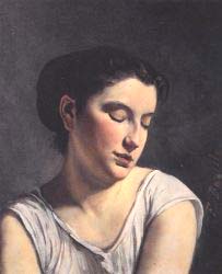 Young Woman With Lowered Eyes