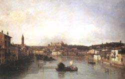 View Of Verona And The River Adige From The Ponte Nuovo