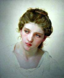 Etude De Tete De Femme Blonde De Face - 1898