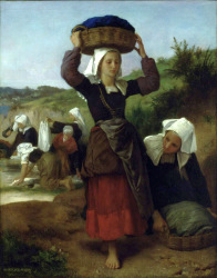 Washerwomen Of Fouesnant - 1869