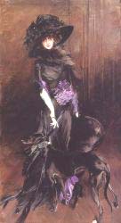 Portrait Of The Marchesa Luisa Casati With A Greyhound