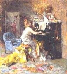 Woman At A Piano