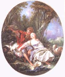 Shepherd And Shepherdess Reposing