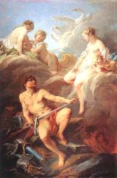 Venus Demanding Arms From Vulcan For Aeneas