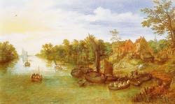 River, Landscape With Landing