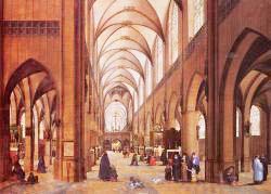 The Interior Of The Cathedral Of Antwerp