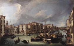 The Grand Canal With The Rialto Bridge In The Background