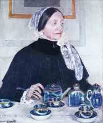 Lady At The Tea Table