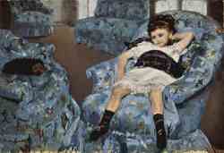 Little Girl In A Blue Armchair (1878)