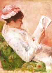 Lydia Cassatt Reading The Morning Paper