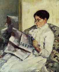 Portrait Of A Lady Aka Reading -Le Figaro-