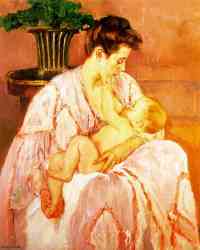 Young Mother Nursing Her Child