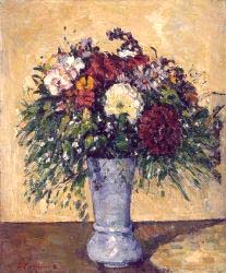 Flowers In A Blue Vase