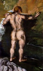 Bather And Rocks