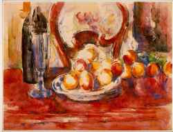 Still Life - Apples, Bottle And Chairback