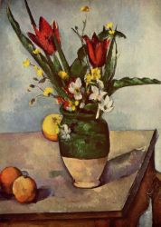 Still Life - Tulips And Apples