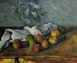 Still Life With Apples And Napkin