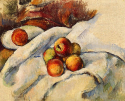Still Life With Apples On A Sheet