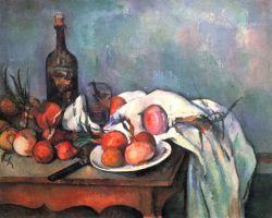 Still Life With Onions And Bottle
