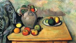 Still Life With Pitcher And Fruit On A Table