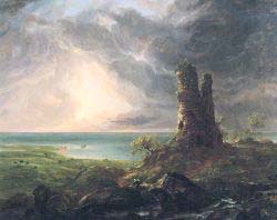 Romantic Landscape With Ruined Tower