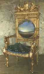 Armchair With Landscape Painted For Gala-s Chateau At Pubo (1974)