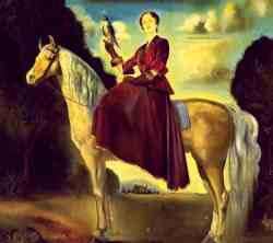 Equestrian Fantasy - Portrait Of Lady Dunn (1954)