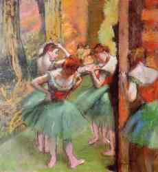 Dancers - Pink And Green 1