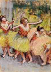 Dancers In Green And Yellow