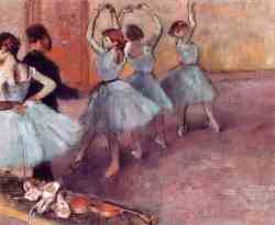 Dancers In Light Blue