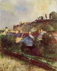 Houses At The Foot Of A Cliff At Saint-Valery-Sur-Somme