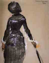 Mary Cassatt At The Louvre 1