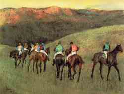 Racehorses In A Landscape