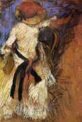 Seated Woman In A White Dress