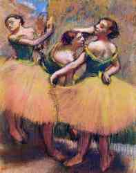 Three Dancers - Green Blouses