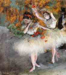 Two Dancers Entering The Stage