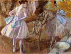 Two Dancers In Their Dressing Room