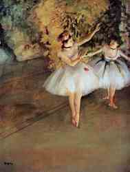 Two Dancers On Stage