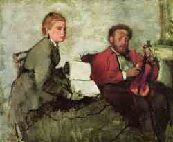Violinist And Young Woman