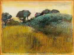 Wheatfield And Green Hill