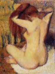 Woman Combing Her Hair 1