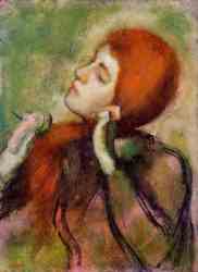 Woman Combing Her Hair 2