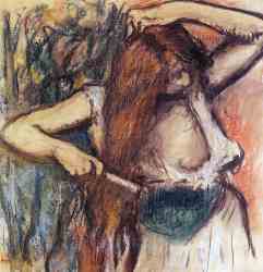 Woman Combing Her Hair 3
