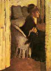 Woman Putting On Her Gloves