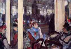 Women On A Cafe Terrace In The Evening